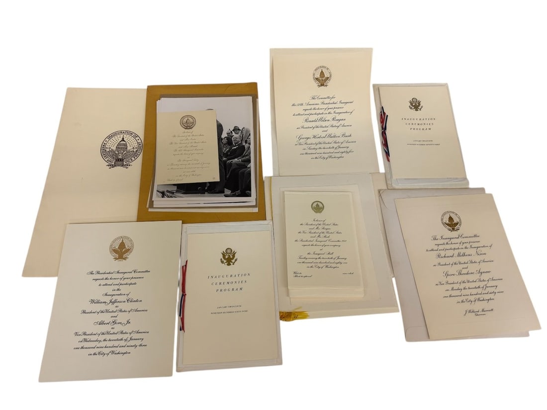 Group of Presidential Inauguration Programs: Nixon, Reagan, Clinton, Carter (1 of 6)