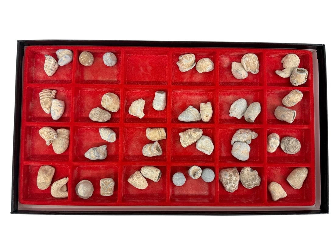 Tray of Civil War Bullets: Tray of Civil War Bullets: 47 in all.