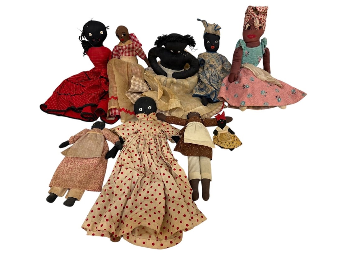 (9) Black Americana Hand Made Dolls (1 of 6)