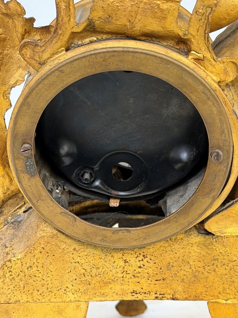 French Gilt Figural Mantle Clock - 5