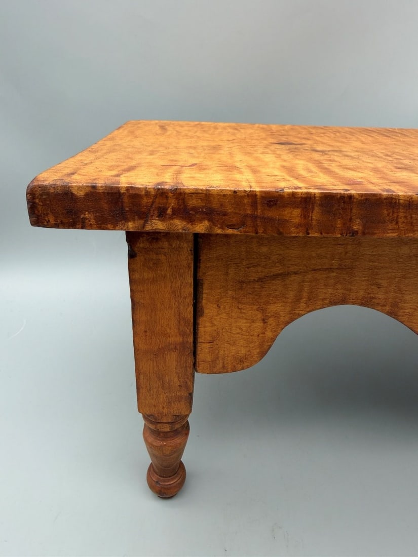 Tiger Maple Small Foot Stool - 3
