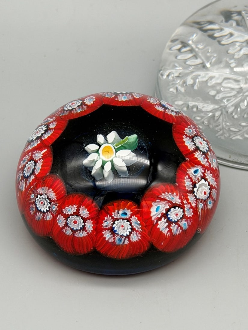 (3) Paperweights Including Millefiori - 2