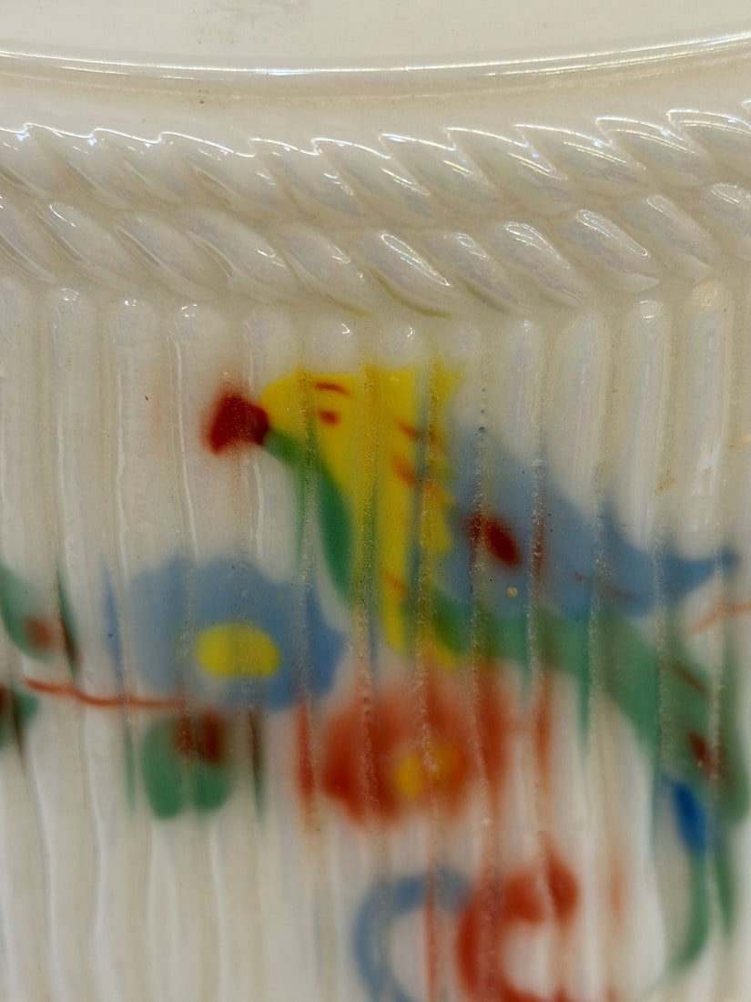 Aladdin Reverse Painted Parrot Table Lamp - 4