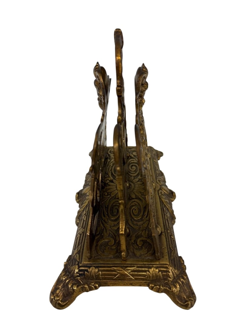 (2) Brass Letter/Napkin Holders - 6