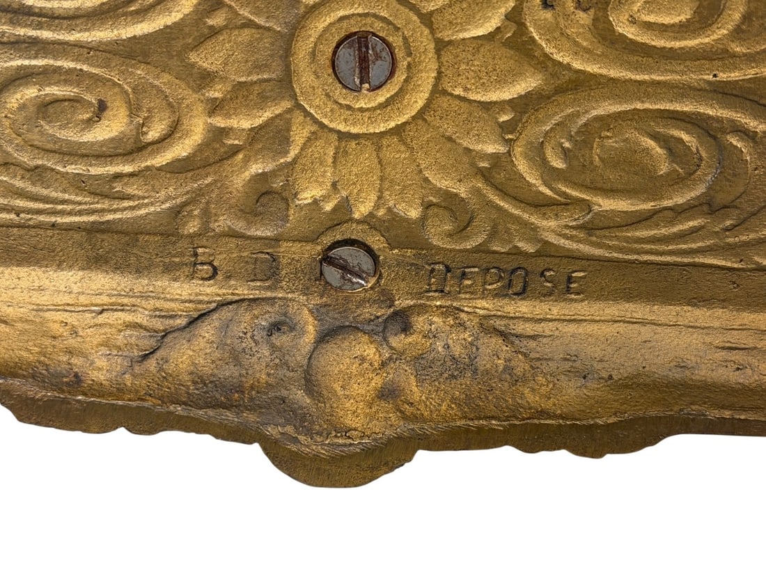 (2) Brass Letter/Napkin Holders - 8