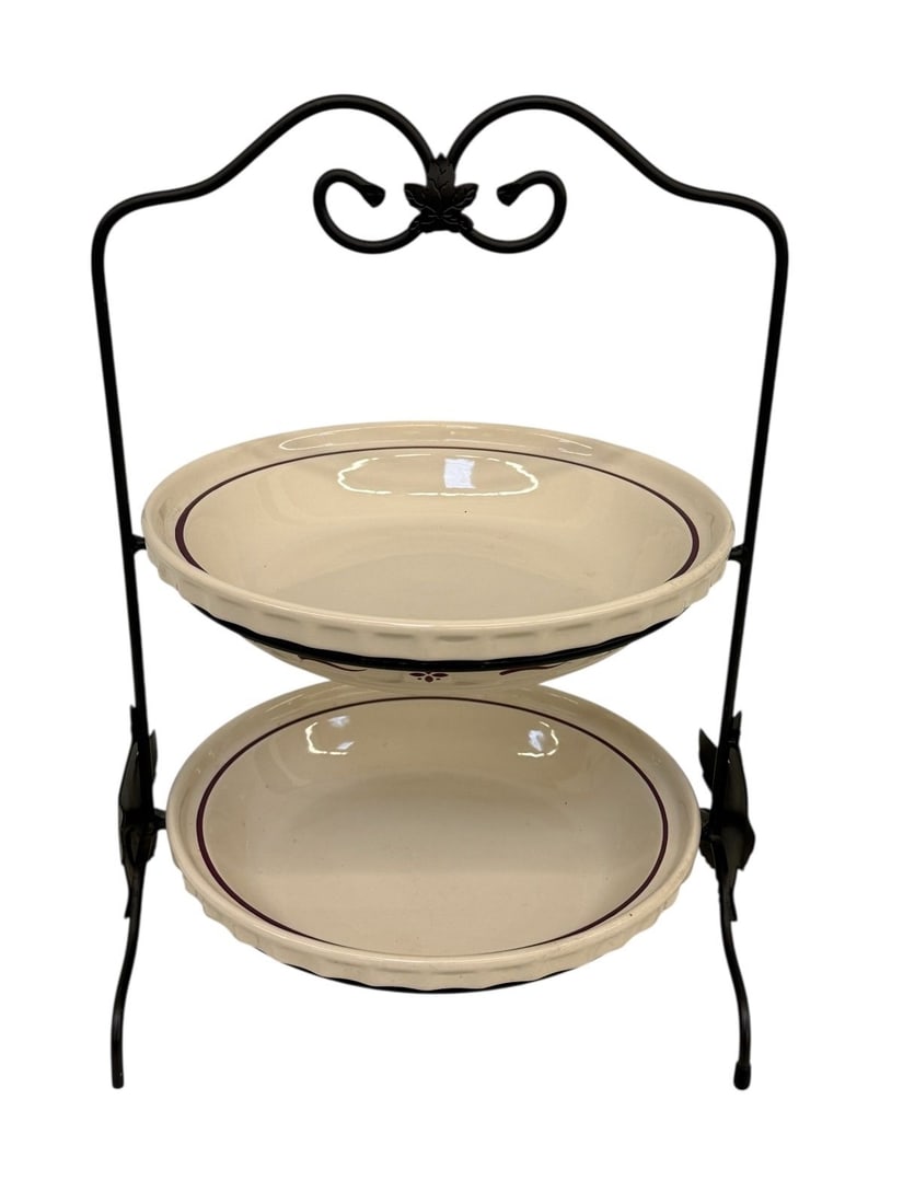 Longaberger Wrought Iron 2 Pie Server With Pie Plates (1 of 2)