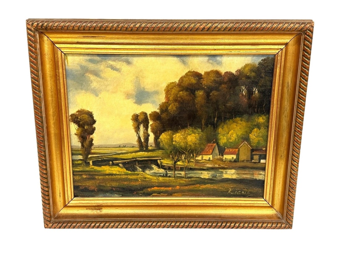 Landscape Oil on Canvas Signed Lower Right (1 of 5)