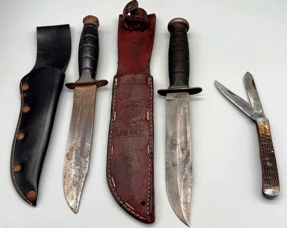 Group of Military and Ka-Bar Knives (1 of 5)
