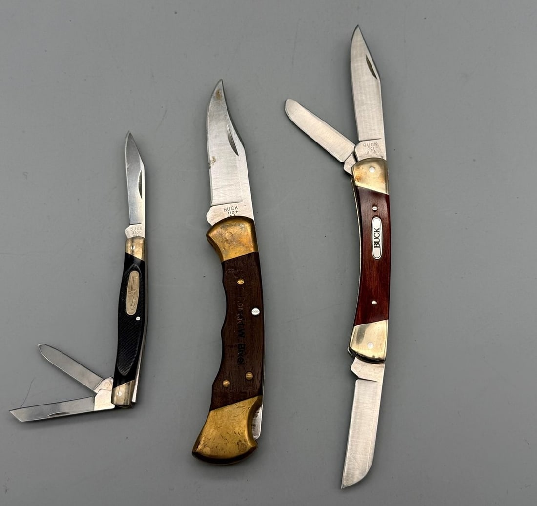 Group of (3) Buck Knives (1 of 2)