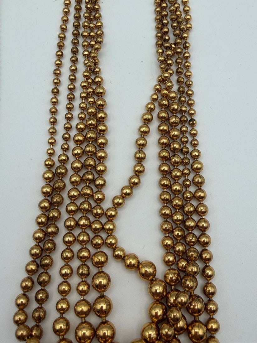 (3) Multi Chain Choker Necklaces - 4