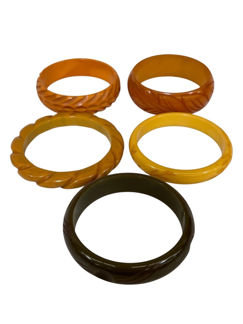 (6) Bakelite Bangle Bracelets (1 of 1)