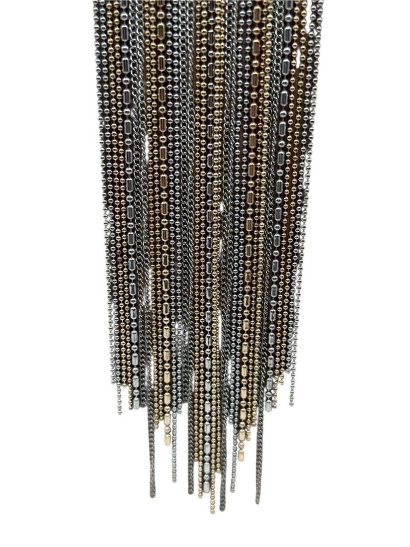 (2) Dangle Drop Statement Necklaces - 4