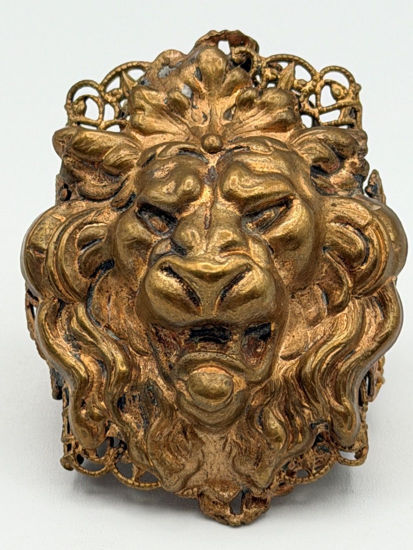 Large Chunky Lion Head Statement Ring - 2