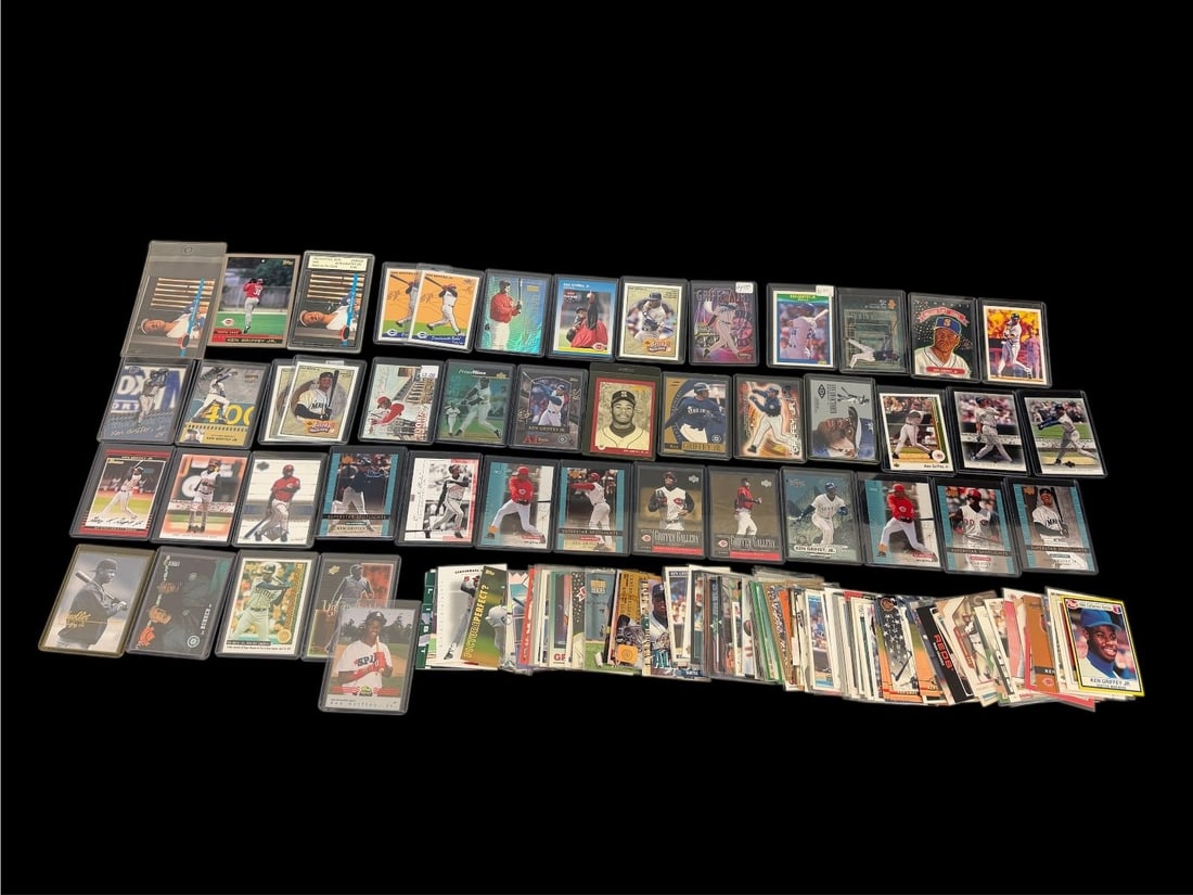 (158) Ken Griffey Jr. Baseball Cards: Base and Inserts: (158) Ken Griffey Jr. Baseball Cards: Base and Inserts