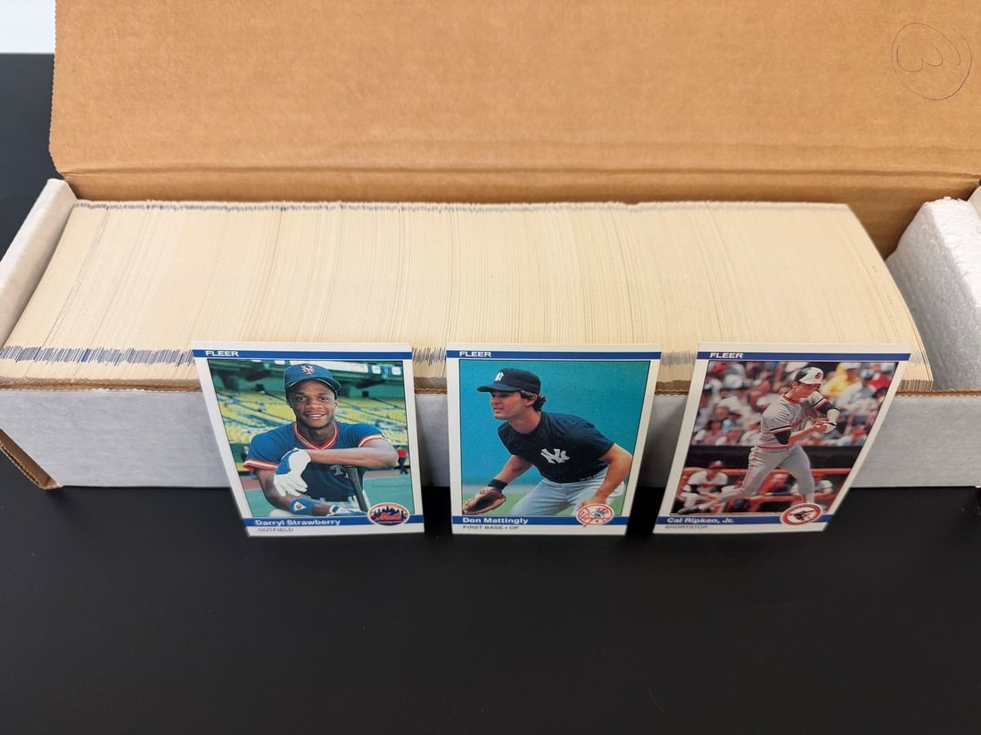 1984 Fleer Complete Set NM-M: Mattingly, Ripken, Strawberry (1 of 4)