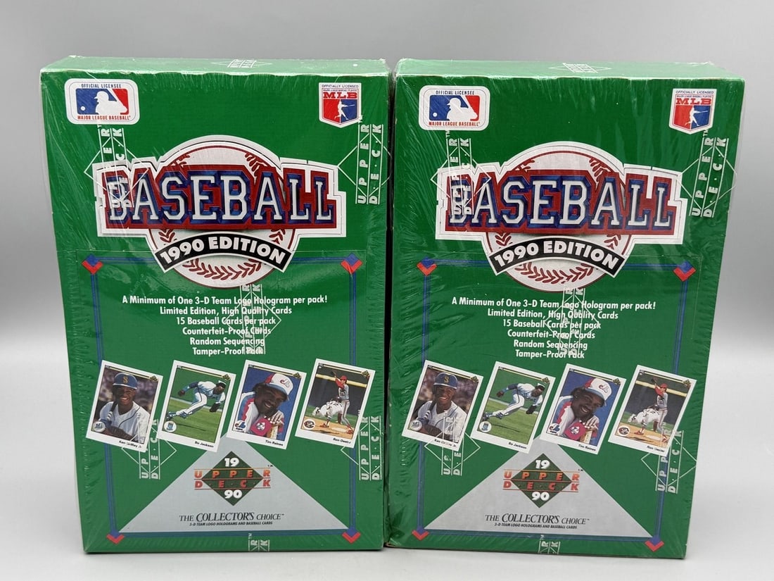 (2) 1990 Upper Deck Baseball Hobby Sealed Sets (1 of 1)