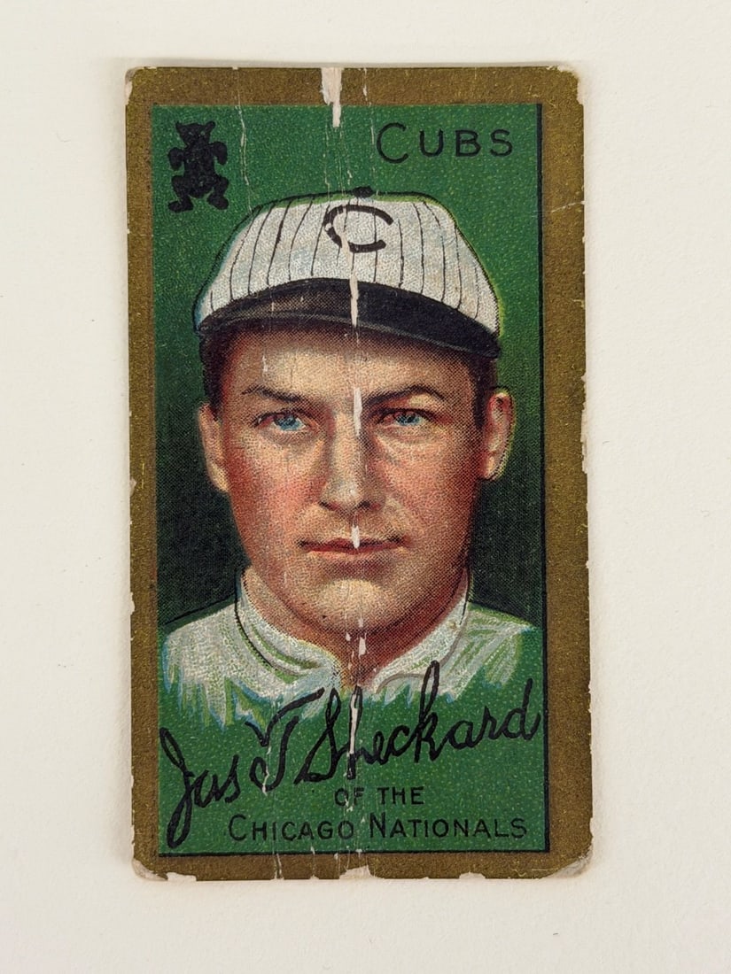 1911 T205 Piedmont Baseball Card Jimmy Sheckard: T205 Piedmont Baseball Card Jimmy Sheckard