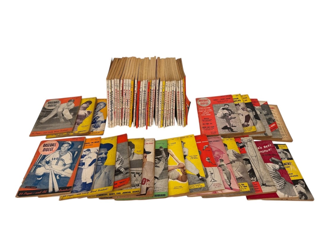 Group of 1940's and 1950's Baseball Digest Magazine Booklets (1 of 9)