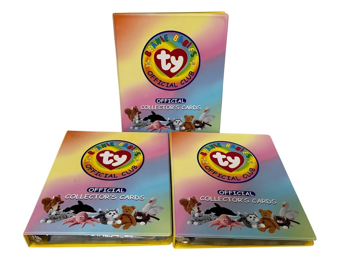 (3) Binders of TY Beanie Babies Official Club Trading Cards (1 of 5)