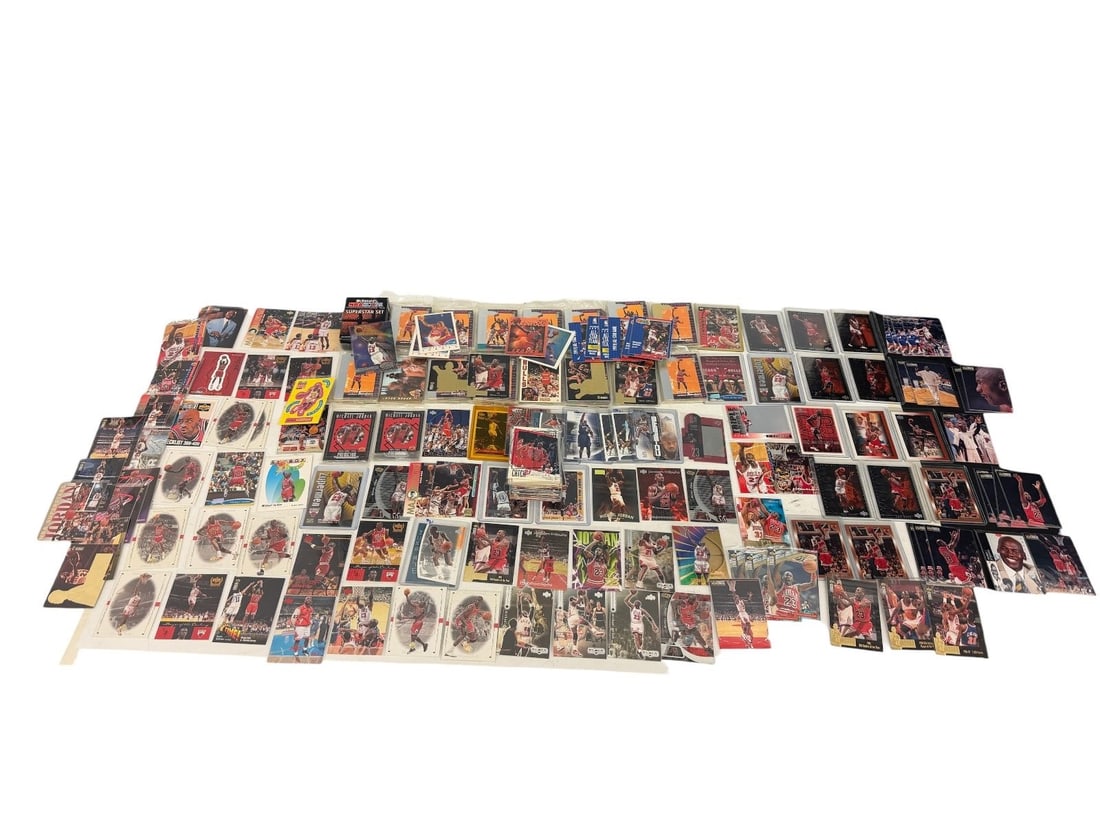 Over 230 Michael Jordan Basketball Base and Insert Cards (1 of 10)