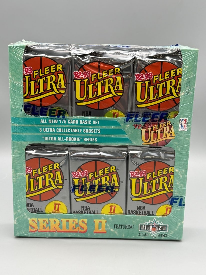 1992-93 Fleer Ultra Basketball Series 2 Jumbo Box (36) Packs Sealed (1 of 1)
