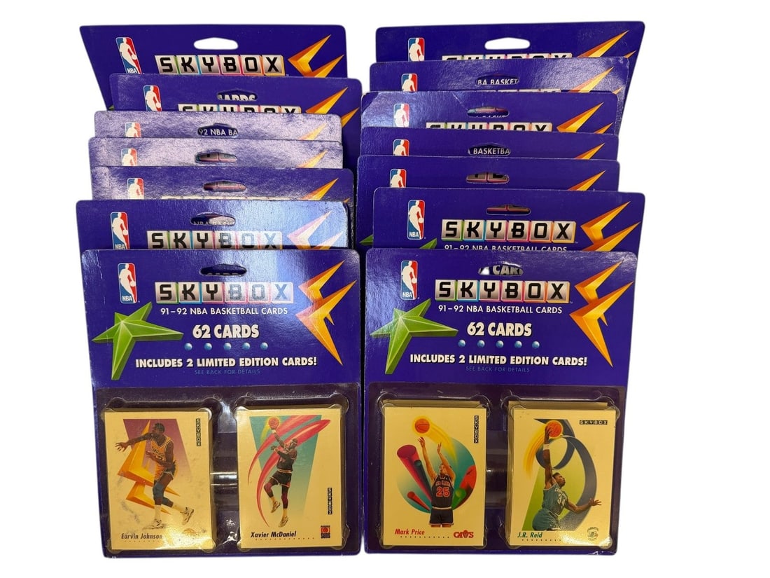 (14) Packages 1991-1992 Skybox 62 Basketball Cards (1 of 1)