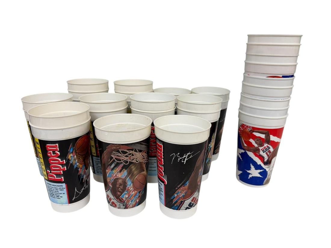 1992 Dream Team McDonald Cups With (2) Michael Jordan, 1994 Dream Team (1 of 1)