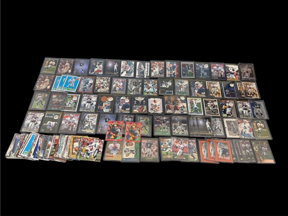 (219) Troy Aikman Football Cards; Base, Inserts, Chromes, (2) Rookies: (219) Troy Aikman Football Cards; Base, Inserts, Chromes, (2) Rookies: