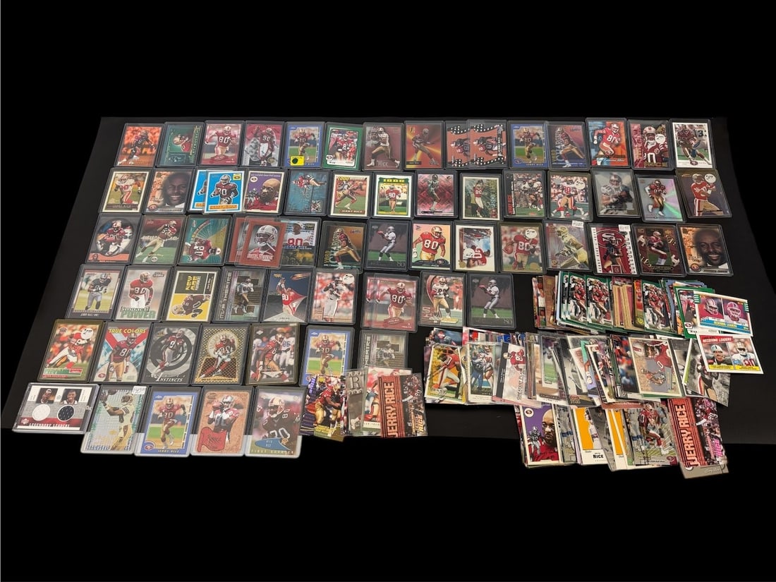(389) Jerry Rice Football Cards; Base, Inserts: (389) Jerry Rice Football Cards; Base, Inserts