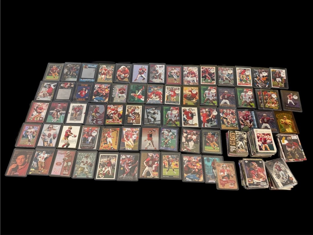 (374) Steve Young Football Cards: Base, Inserts: (374) Steve Young Football Cards: Base, Inserts