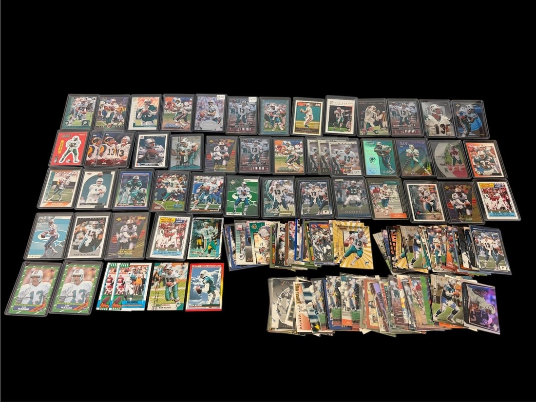 (187) Dan Marino Football Cards; Base, Inserts: (187) Dan Marino Football Cards; Base, Inserts