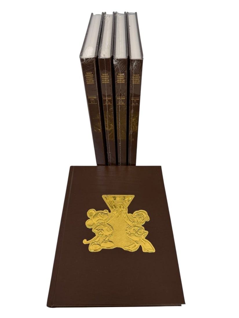(5) Hardbound Volumes Walt Disney Comic Albums by Gladstone: (5) Hardbound Volumes Walt Disney Comic Albums by Gladstone: Limited edition numbered 374/1000, includes Volume IV,V,VI,VII,VIII. 4 are still sealed.