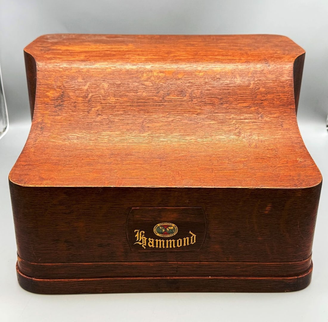 Hammond Multiplex Portable Typewriter with Original Wood Case (1 of 8)