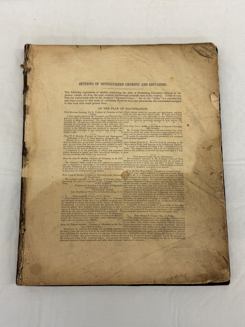 1851 Chemical Atlas by Edward Youmans (1 of 5)