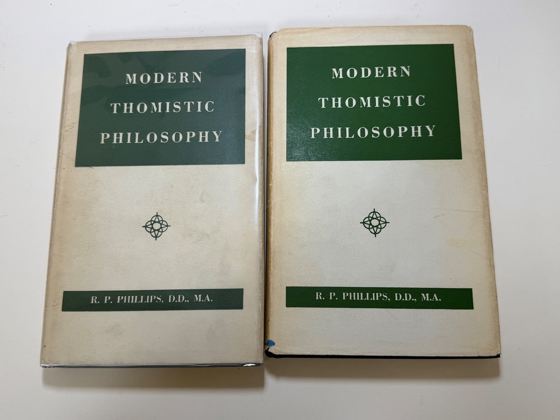 Modern Thomistic Philosophy by R.P. Phillips 1954 First Edition 6th Issue 2 Volume with Dust Jackets (1 of 6)
