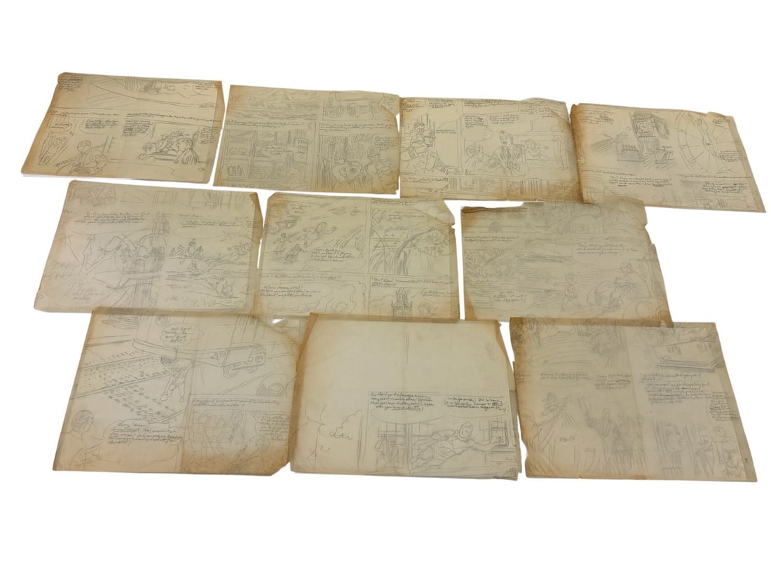 Edward Dobrotka Superman Pencil Sketches on Paper (1 of 11)