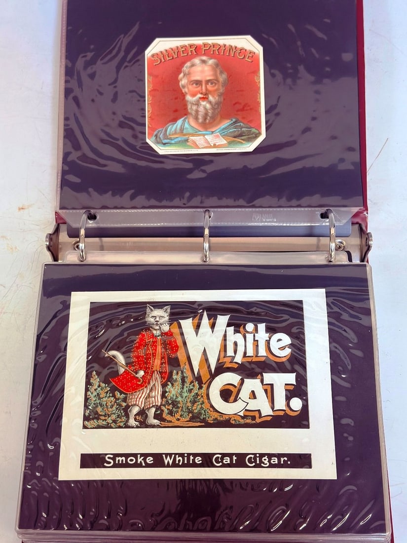 Calhoun's Collector Society Lithograph Cigar Labels in Binder (1 of 16)