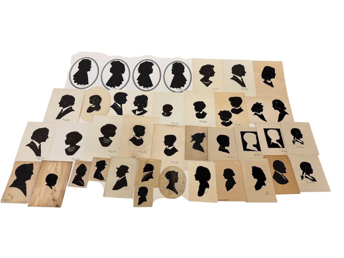 (37) Hand Cut Signed Silhouettes (1 of 9)