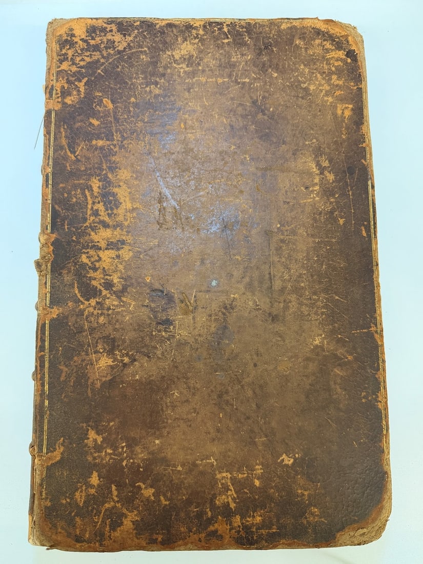 John Hill "A General Natural History: New & Accurate Descriptions of the Animals, and Minerals of: John Hill "A General Natural History: New & Accurate Descriptions of the Animals, and Minerals of the World" 1748 First Edition: Incredible book with leather boards, cover is separated. Toning