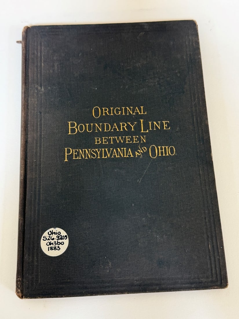 PA & Ohio to Ascertain Boundary Line 1883 First Edition (1 of 4)