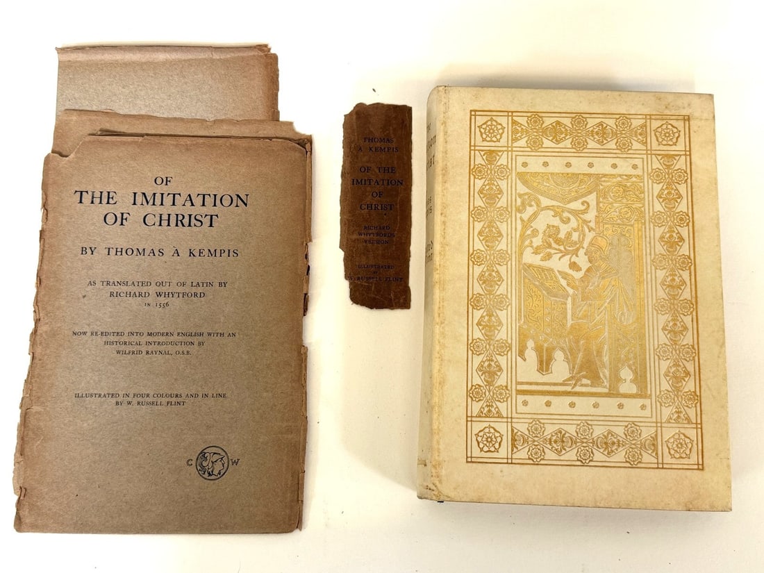 Of the Imitation of Christ by Thomas Kempis 1908 Vellum Bound with Dust Jacket (1 of 11)