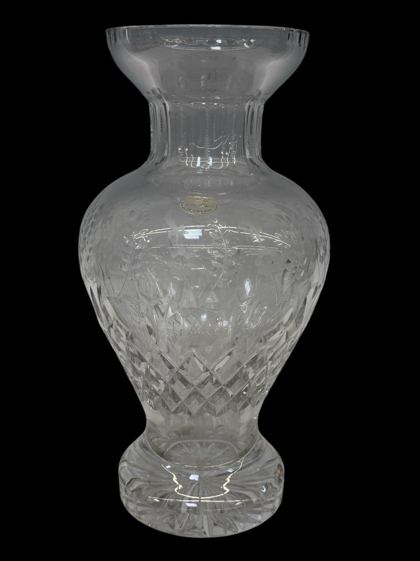 Gallia Lead Crystal Vase Yugoslavia (1 of 2)