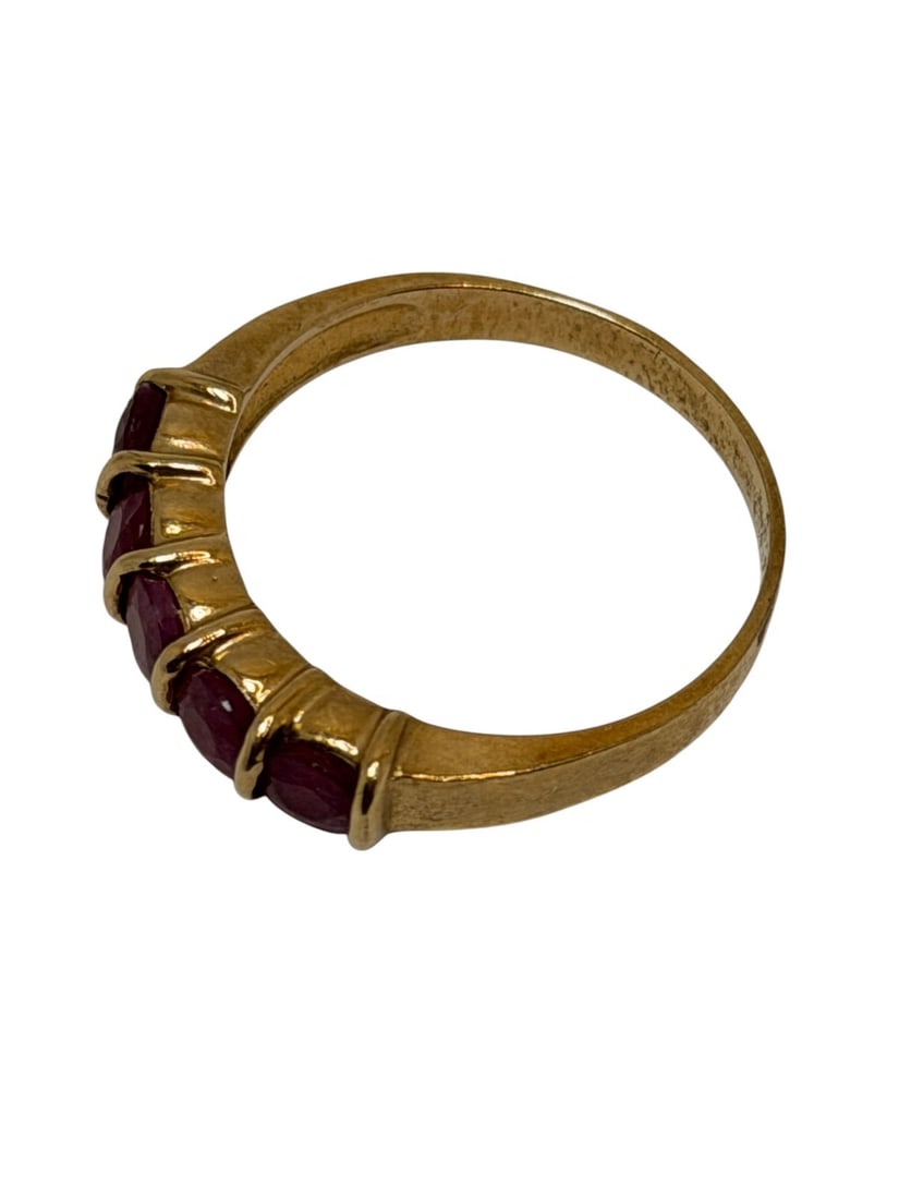 (2) 10k Gold Ruby Rings - 3