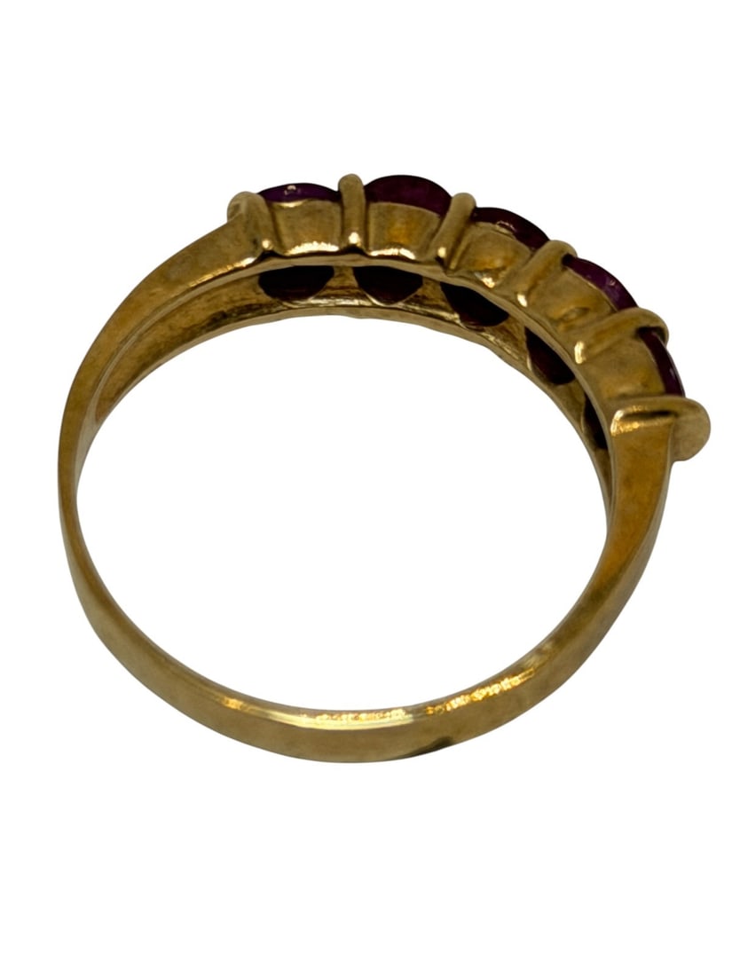 (2) 10k Gold Ruby Rings - 4