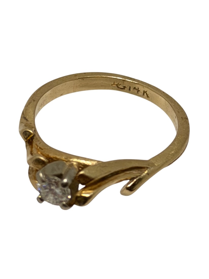 14k Gold Diamond Ring (1 of 4)