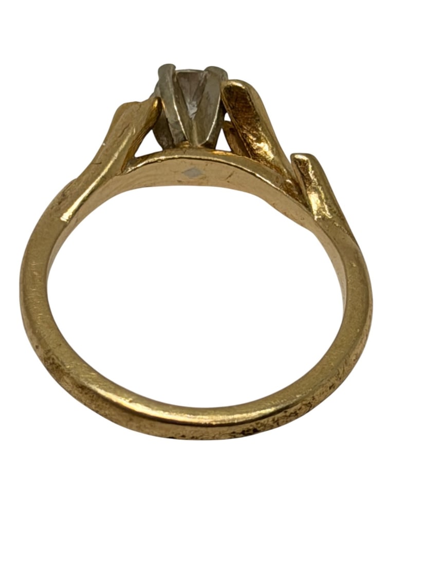 14k Gold Diamond Ring - 3