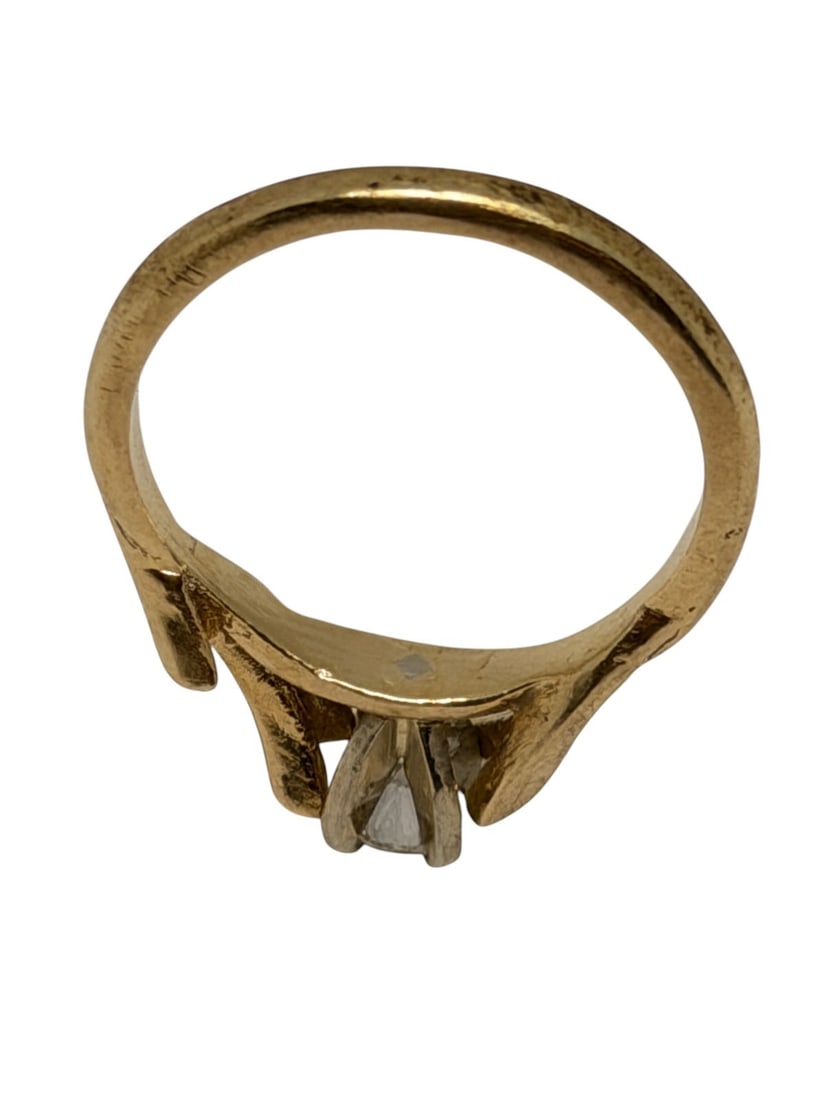 14k Gold Diamond Ring - 4