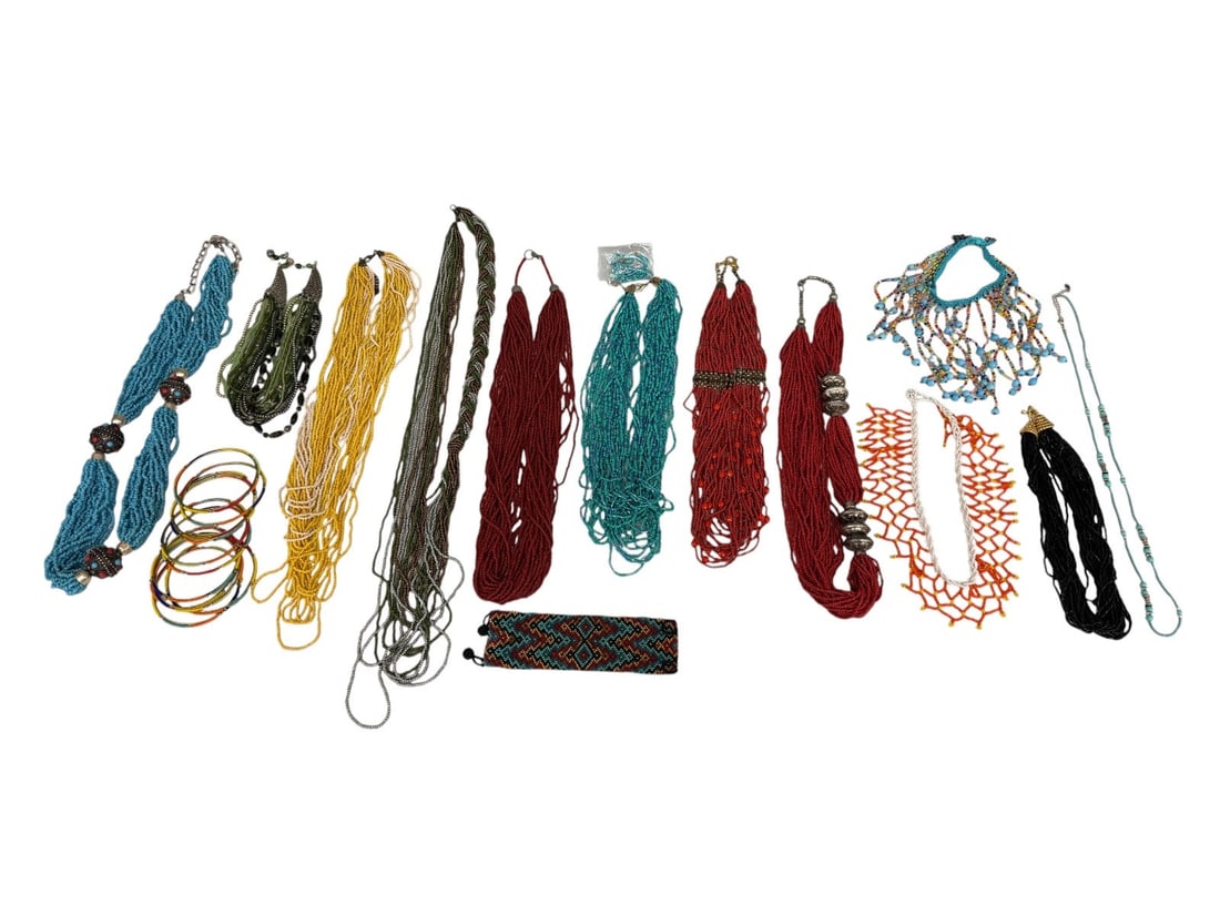 Group of Seed Bead Necklaces and Bracelets (1 of 8)