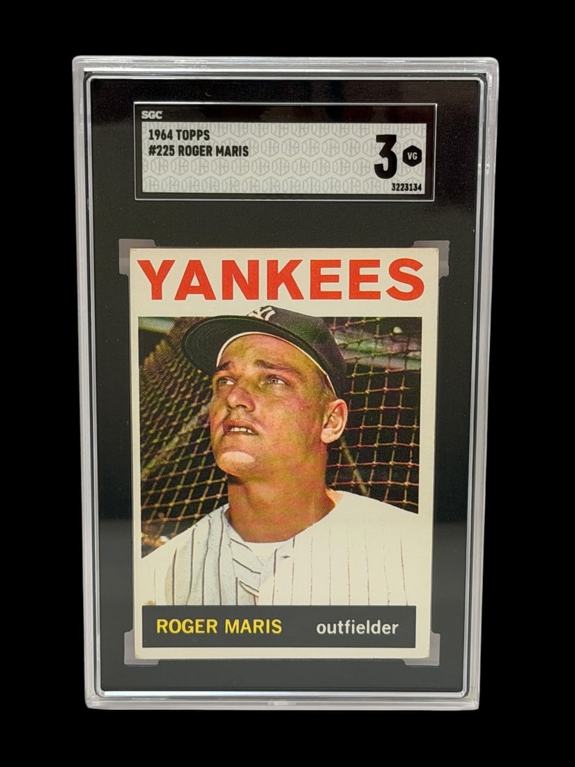 SGC 1964 Topps Roger Maris #225 Grade 3 VG (1 of 2)