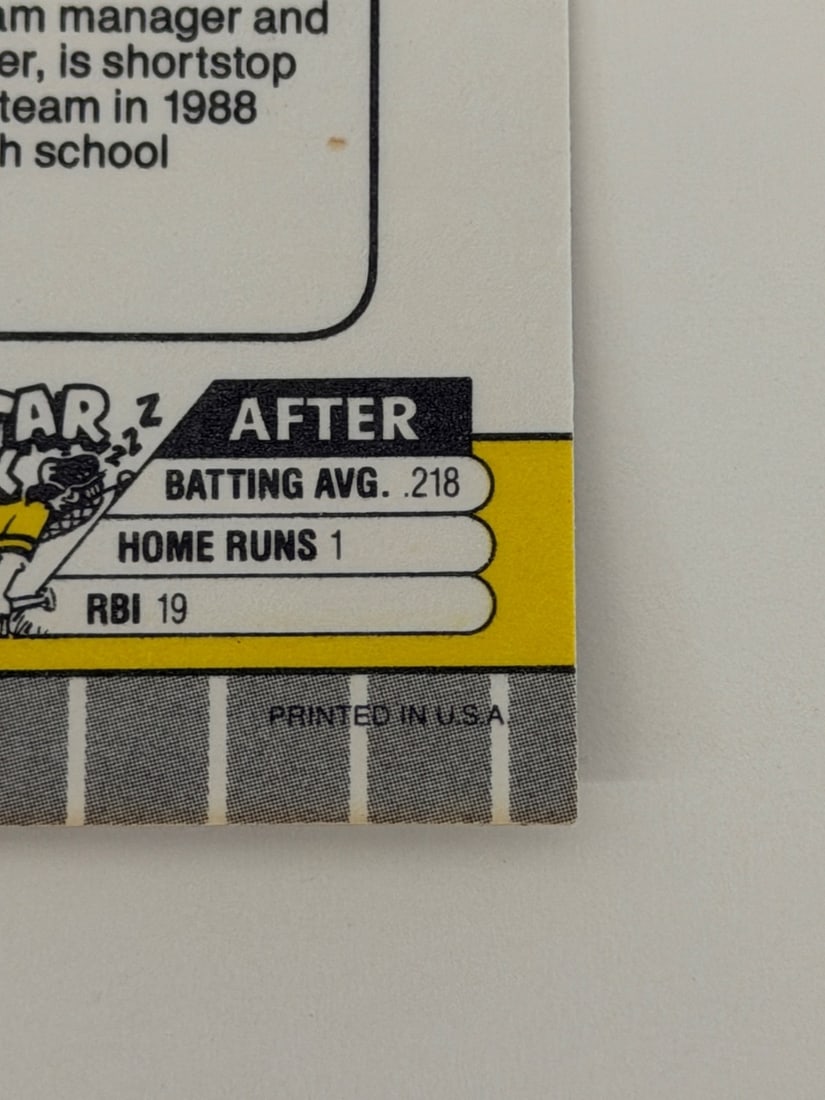 1989 Fleer Billy Ripken Error Card #616 - 9